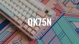 QK75N  FR4 Plate  Akko Sakura Switch  TOMOCaps Fairy Type Keycap  Sound Test [upl. by Naejamron]