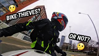 Motorcycle thieves in Manchester 🤔 Something didnt feel right and I wasnt risking it [upl. by Yvette]