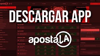 Cómo DESCARGAR y usar APP Apostala [upl. by Lynnelle]