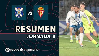 Resumen de CD Tenerife vs Real Sporting 11 [upl. by Kostman779]