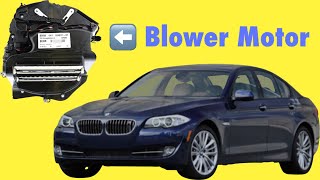 BMW 5 Series Blower Motor Replacement 20102016 [upl. by Sibeal]