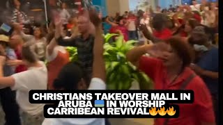 WORSHIP BREAKS OUT IN ARUBA🇦🇼 MALL jesus foryou aruba carribean usa worship revival prayer [upl. by Uaeb]