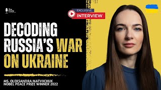 Nobel Peace Prize Winner Oleksandra Matviichuk on the Ukraine War  Exclusive Interview  The Prode [upl. by Ainehta]