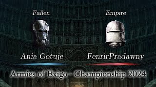 Ania Gotuje vs FenrirPradawny  Armies of Exigo Championship 2024 [upl. by Inalem562]