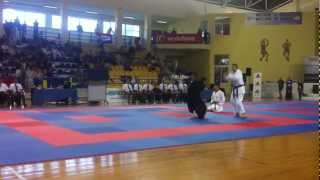 KarateJon Wicks Knife and Sword defence Greece September 2012 European Championships [upl. by Maag]