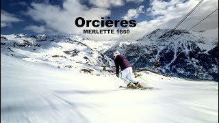 Orcières Merlette Skiing Trip 2020 I Skiing in Southern Alps France [upl. by Airetak]