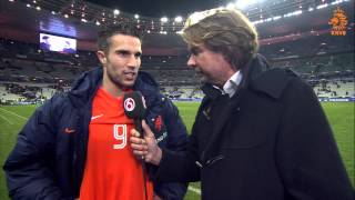 Interview Van Persie na FrankrijkNederland [upl. by Ignatia]