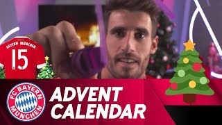 Drawing w Javi Martínez  FC Bayern Xmas Advent Calendar 15 [upl. by Thornie]