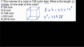 SHSAT Ninth Grade  Cubic Units [upl. by Nanek]