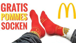 Heute Gratis Pommes Socken bei McDonalds  Samstags Überraschungs Deal beim 32 Tage Oster Countdown [upl. by Delly560]