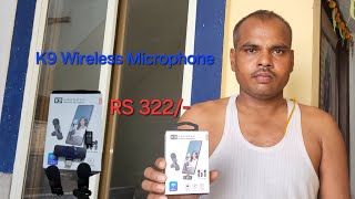 😱 Best Wireless Microphone For YouTube  K9 Wireless Mic Review  navinmanjufan [upl. by Eslud914]