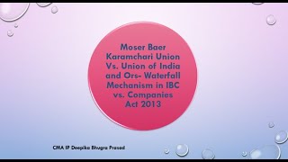 Moser Baer Karamchari Union Vs Union of India and Ors [upl. by Ennis]