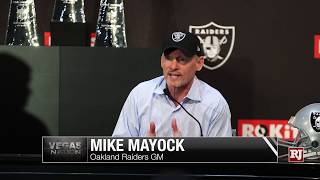 NFL Draft 2019 First Round Jon Gruden and Mike Mayock Presser Highlights [upl. by Llerihs454]