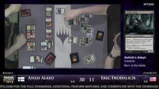 Pro Tour Journey into Nyx  Round 3 Draft  Anssi Alkio vs Eric Froehlich [upl. by Zurn617]