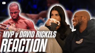 Girlfriend REACTS to My MMA Fight  MVP v David Rickels [upl. by Huoh]