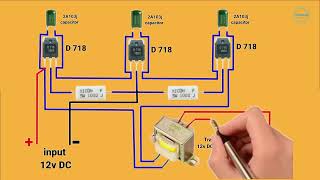 12v DC to 220v AC convert  1500W inverter circuit  Showrob Electronics Project inverter [upl. by Olivia934]