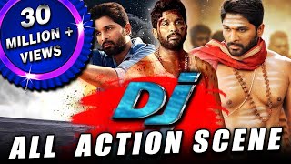 DJ All Back To Back Action Scenes Hindi Dubbed  Allu Arjun Pooja Hegde Rao Ramesh [upl. by Fulbert319]