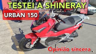 TESTEI a shineray URBAN 150 EFI  opinião sincera urban150 shineray [upl. by Jerad]