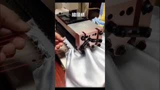 紡織工藝縮摺綉（司馬克） sewing 縫紉 特殊工藝 [upl. by Yrruc972]