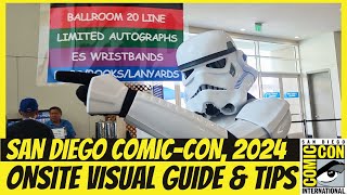 2024 San Diego ComicCon SDCC Visual Guide Lines Wristbands Navigating Escalators amp More [upl. by Prudie739]