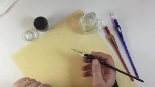 How to Use a Glass Dip Pen [upl. by Lateh]