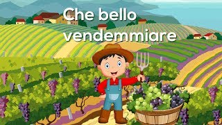 Che bello vendemmiare  Canzoni per bambini di Mela Music MelaEducational [upl. by Ylek8]