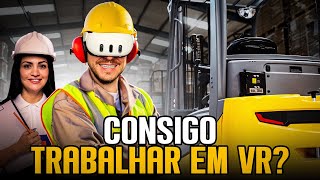 Trabalhar na realidade virtual Tentamos fazer tudo no Meta Quest 3 [upl. by Gnol]