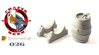 CraftsnBeer 26 DIY Sculpt a Miniature Beer BarrelBeer KegCaskHogs Head DampD Tabletop Terrain RPG [upl. by Bogosian]