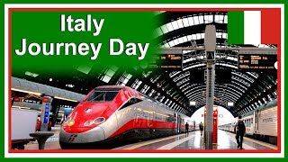 Fast Trains in Italy Train Pisa to Milan amp Milano Centrale Railway Station to Malpensa Airport [upl. by Atsedom]