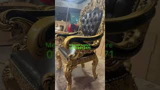 কাঠের তৈরি রাজকীয় সিঙ্গেল চেয়ার। Royal single chair made of wood furniture 01759913171 [upl. by Imre]