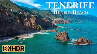 Benijo Beach  Taganana  Tenerife  Canary Islands  Spain 8K [upl. by Zarah796]