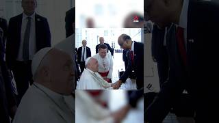 Pope Francis meets Singapore President Tharman at Parliament [upl. by Enniotna]