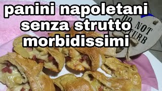 Panini napoletani senza strutto 😍 MORBIDISSIMI con lievito mastro fornaio Pane angeli [upl. by Lawlor856]