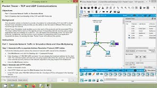 1481 Packet Tracer  TCP and UDP Communications [upl. by Sara]