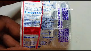 Stugeron Table uses in hindi  Stugeron 25 mg Tablet Uses in Hindi Chakkar Rokne Ki Tablet [upl. by Nekcerb]