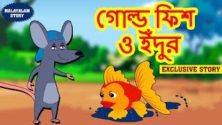 গোল্ড ফিশ ও ইঁদুর  Goldfish and Mouse in Bengali  Rupkothar Golpo  Bangla Cartoon  Koo Koo TV [upl. by Lynnworth]