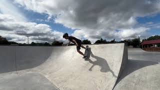 Wasp invasion on a perfect day at the railyard skatepark [upl. by Auqenet668]