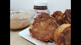 Rabanada Assada  Tradicional  Recheada com Nutella e Doce de Leite [upl. by Lerraj321]