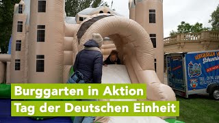 Tag der Deutschen Einheit Kinderland im Burggarten vom Schloss Schwerin [upl. by Nosnah]