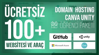 BU SİTEDE ÖĞRENCİLER İÇİN HER ŞEY ÜCRETSİZ  Domain Hosting Canva  quotGitHub Student Developer Packquot [upl. by Eolanda]