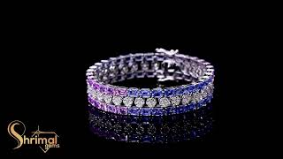 Exquisite Multi Sapphire Octagon amp Diamond Bracelet – A Timeless Luxury Jewelry Piece [upl. by Thetos]