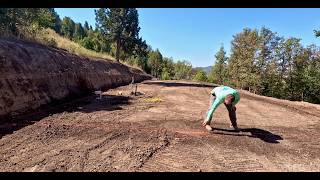 PREPARING and DIGGING footers for 30’x 80 steel STRUCTURE [upl. by Ajssatan]