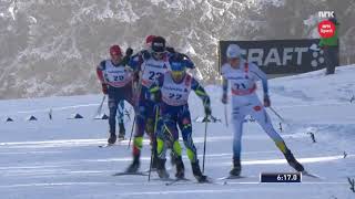 201516 fondo 10 km tl gundersen uomini Lenzerheide Tour de Ski  Sundby Northug Krogh [upl. by Chitkara]