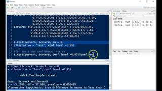 R Tutorial for Two Sample t test and Confidence Interval [upl. by Elston]