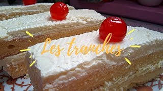 Les tranches🍰 بكريمة مع نكهة الليمون🍋 [upl. by Emarie308]