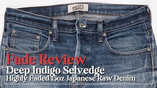 Fade Review See How the Deep Indigo Selvedge Raw Denim Jeans Fade [upl. by Casar]