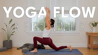 Yoga Flow For Beginners  Intro To Flow [upl. by Idnaj]