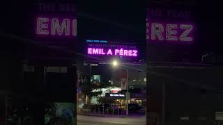 Emilia Perez Neon Billboard [upl. by Bland]