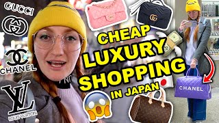 BUYING SECOND HAND LOUIS VUITTON IN JAPAN  CHEAP LUXURY FASHION  CHANEL GUCCI amp LOUIS VUITTON [upl. by Anos]