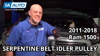 How to Replace Serpentine Belt Idler Pulley 20112018 Ram 1500 36L V6 [upl. by Tonnie763]